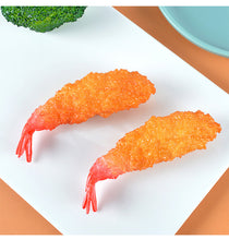Load image into Gallery viewer, Japanese Food Sample 4 Pieces Set Key Holder Accessories Crab Shrimp Tempura