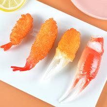 Load image into Gallery viewer, Japanese Food Sample 4 Pieces Set Key Holder Accessories Crab Shrimp Tempura
